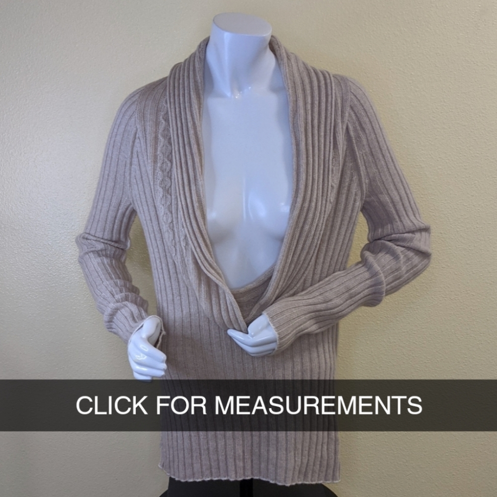 3/$10💲BANANA REP. Cashmere Blend Cowl-Neck Tunic Sweater